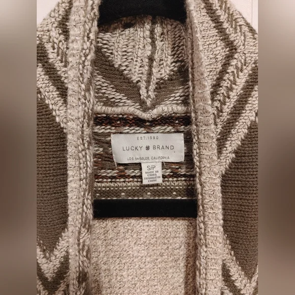 Lucky Brand EUC S boho cardigan with pockets - Picture 6 of 7